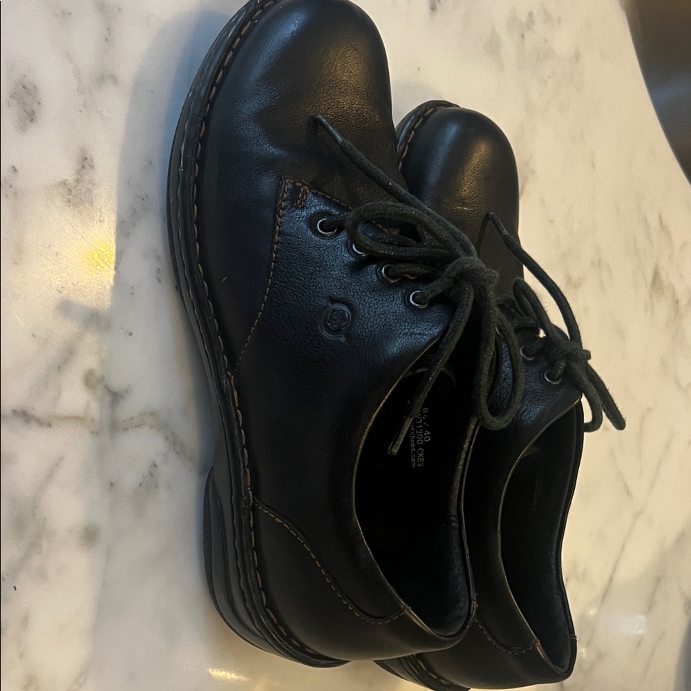 Born Black Leather Women's Shoes